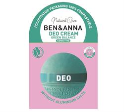 Ben & Anna Deodorant Cream PolyPotato Packaging Green Balance 40g