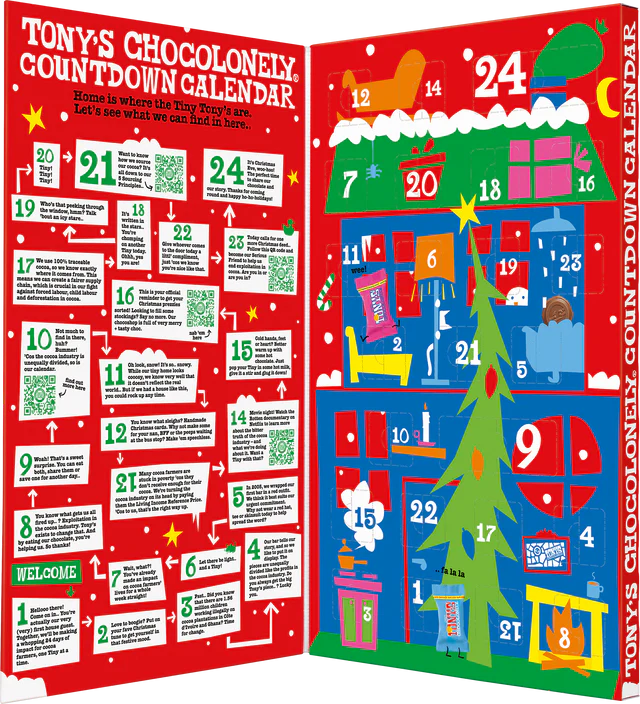 BIG Tony's Chocolonely Countdown Advent Calendar  225g