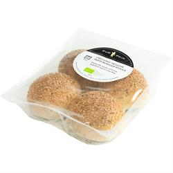 Pur Pain Organic Sesame Seed Burger Rolls 4pack 200g
