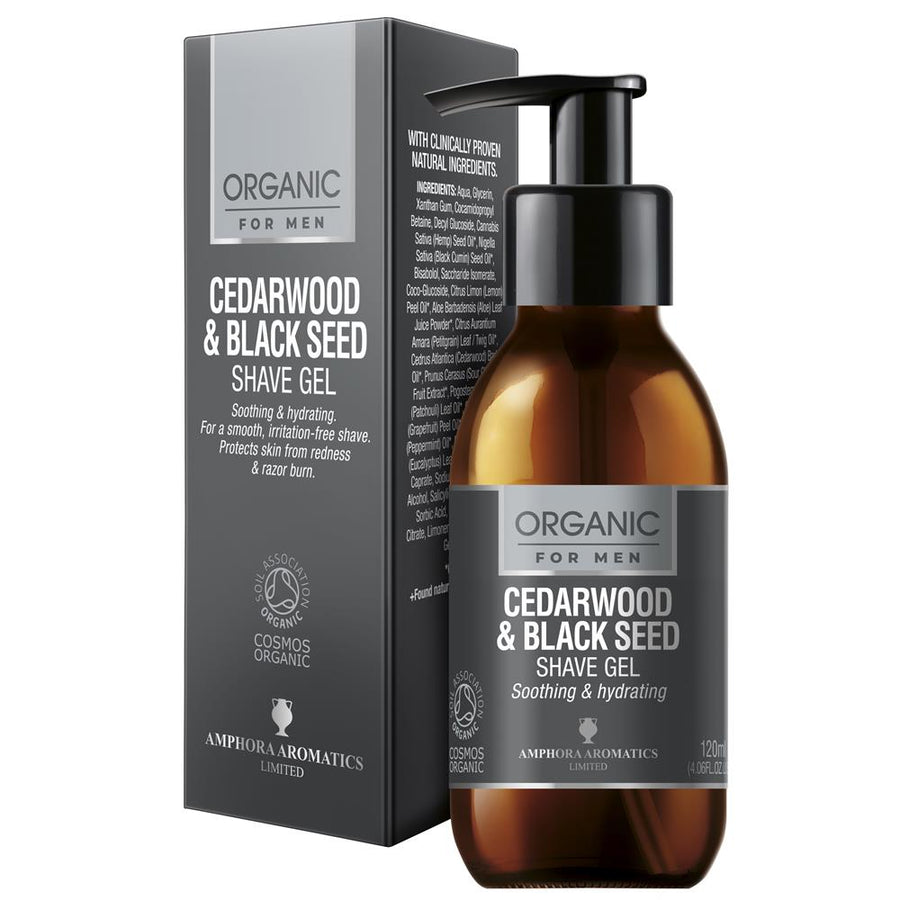 Cedarwood & Black seed Soothing Shave Gel Organic 120ml