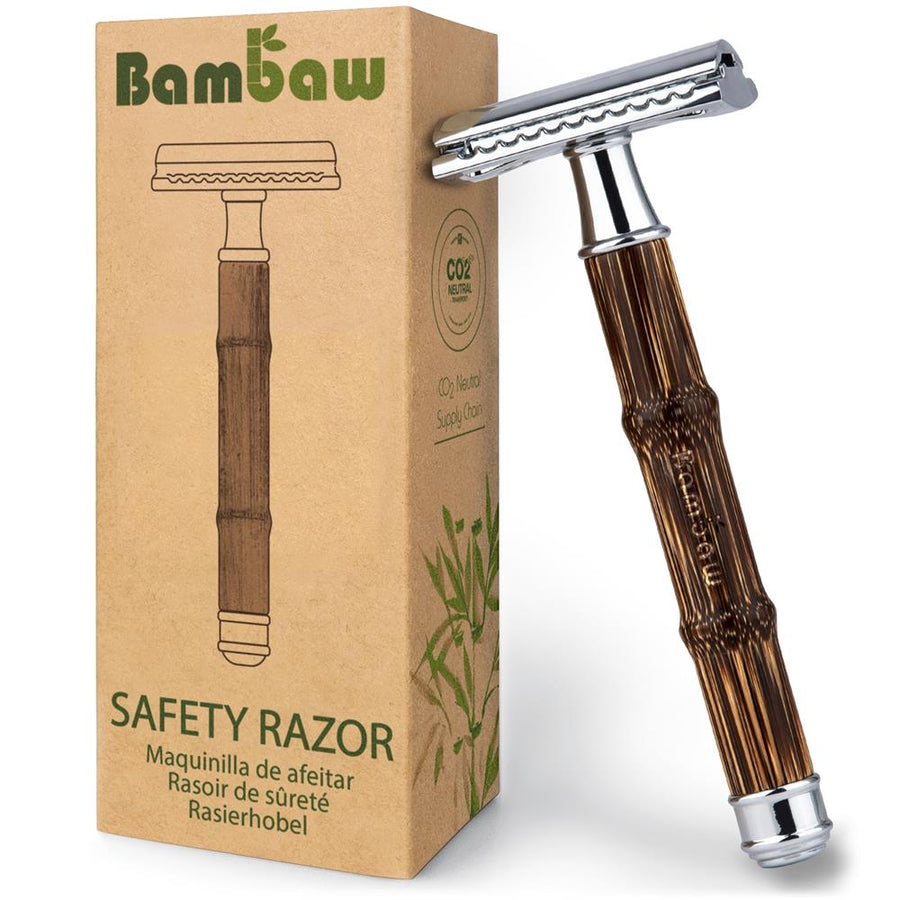 Bambaw | Bamboo safety razor | Slim Silver