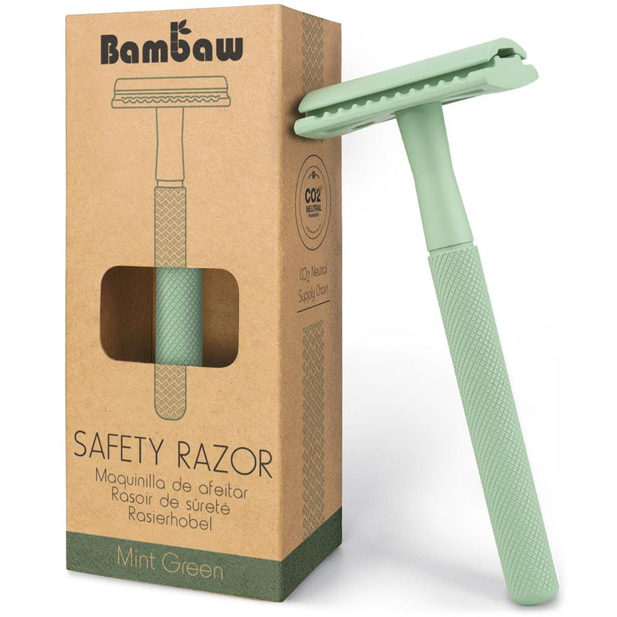 Bambaw | Metal safety razor | Mint Green