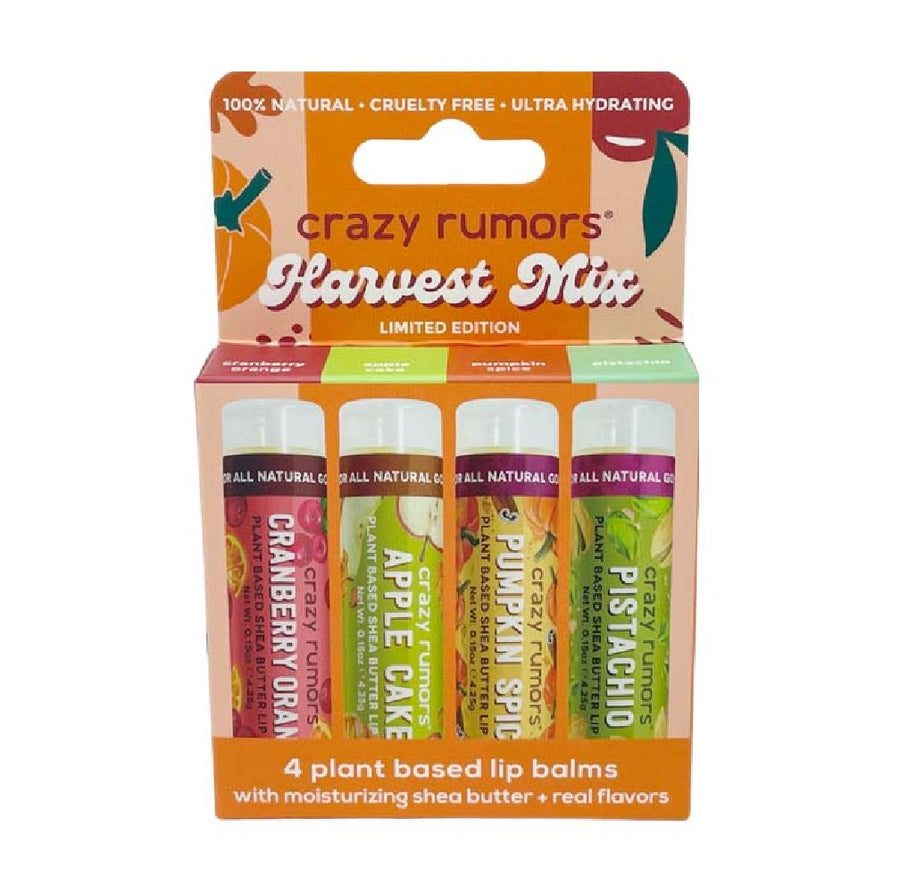 Crazy Rumors Harvest Mix Lip Balms (4 pack)