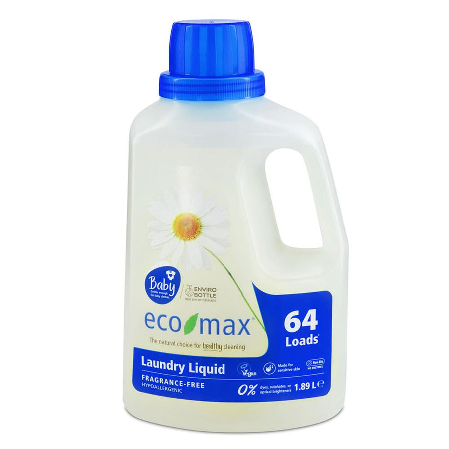 Eco-Max Laundry Detergent Fragrance Free & Baby 1.89L (64 Washes)