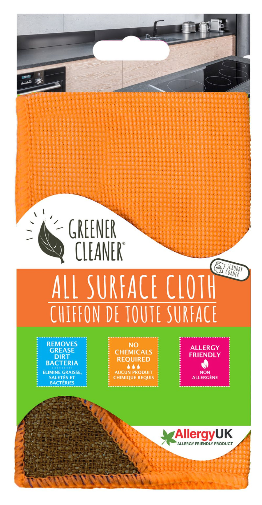 All Surface Cloth with Scrubby Corner 1 Unit 30x35cm