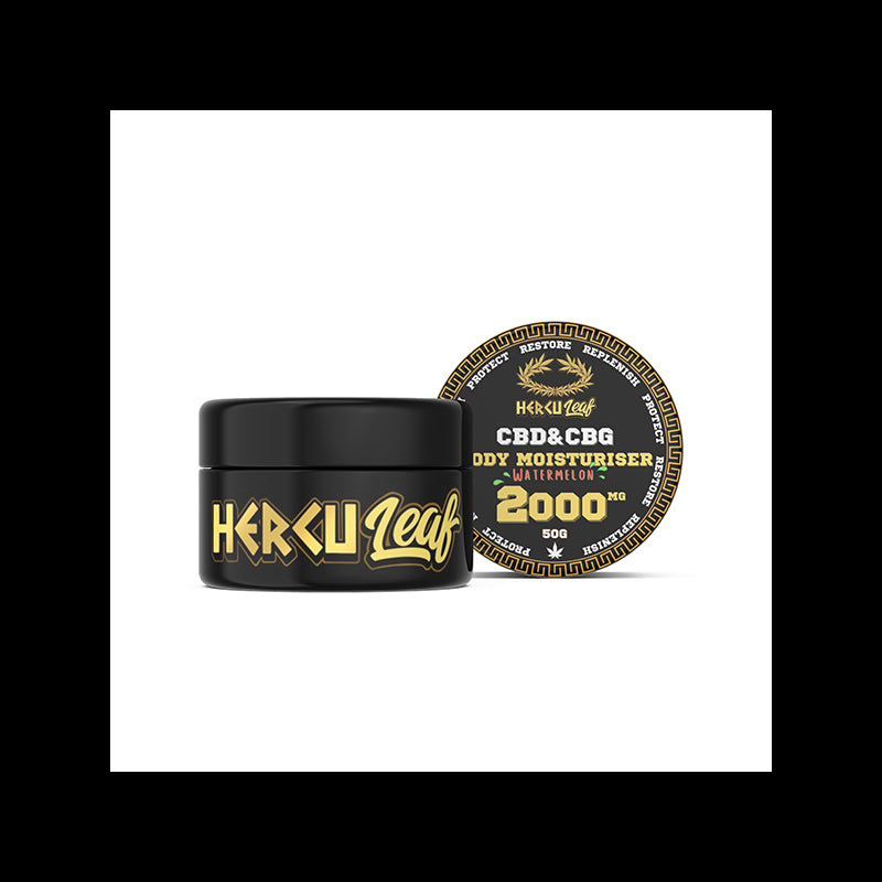 HercuLeaf 2000mg CBD & CBG Body Moisturiser Watermelon - 50ml