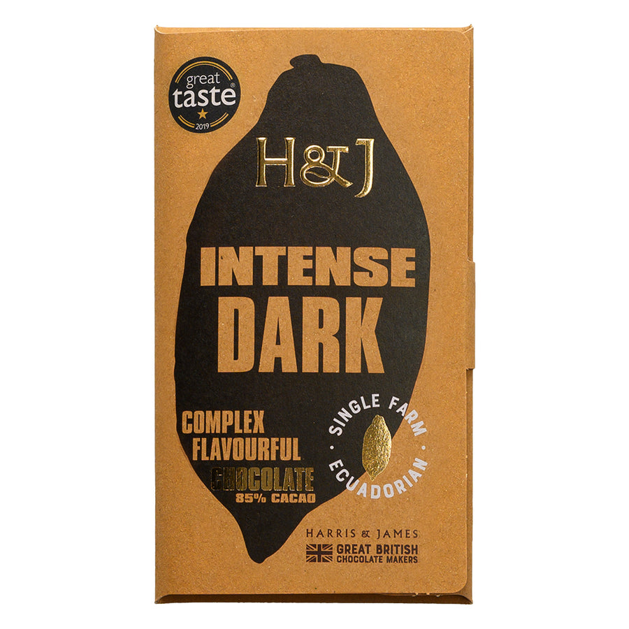 Intense 85% Vegan Dark Chocolate Bar 86g