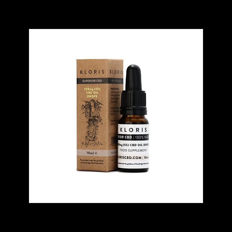 Kloris 500mg (5%) CBD Oil Drops - 10ml