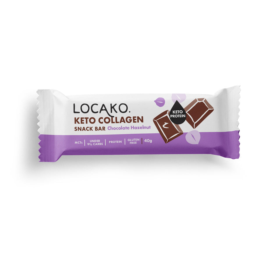 Chocolate Hazelnut Keto Collagen Snacks Bar 40g