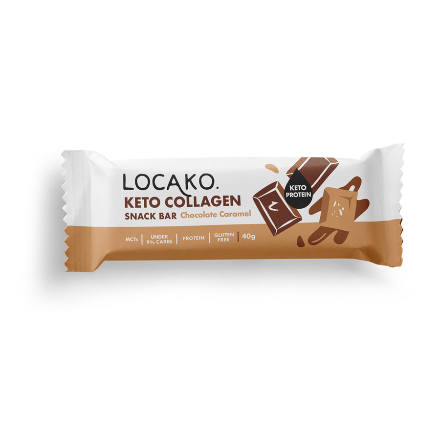 Chocolate Caramel Keto Collagen Snacks Bar 40g