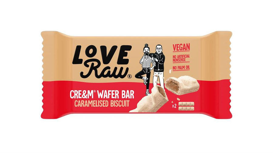 Vegan Caramelised Biscuit Cream Wafer Bar 45g