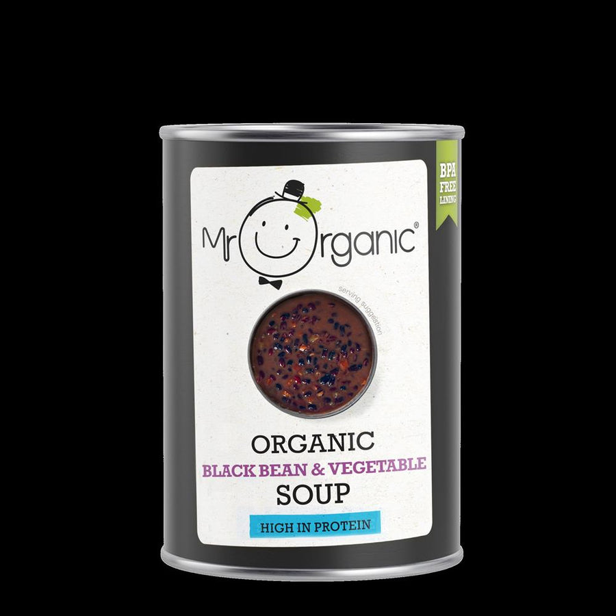 Mr Organic Black Bean & Vegetable Soup 400g