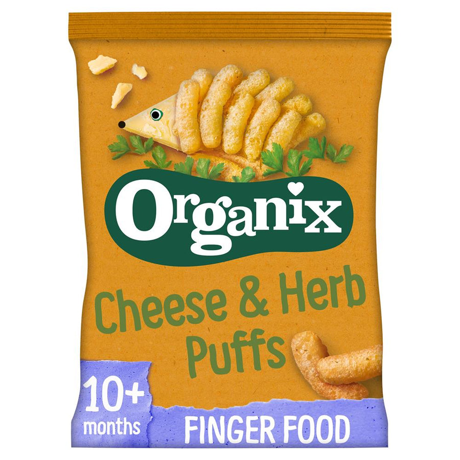 Cheese & Herb Organic Finger Food Toddler Snack Corn Puffs 15g
