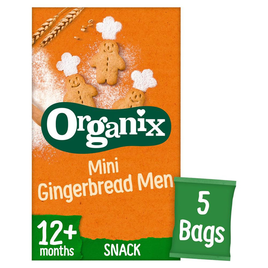 Organix Mini Gingerbread Men Snack Biscuits Multipack (5x20g)