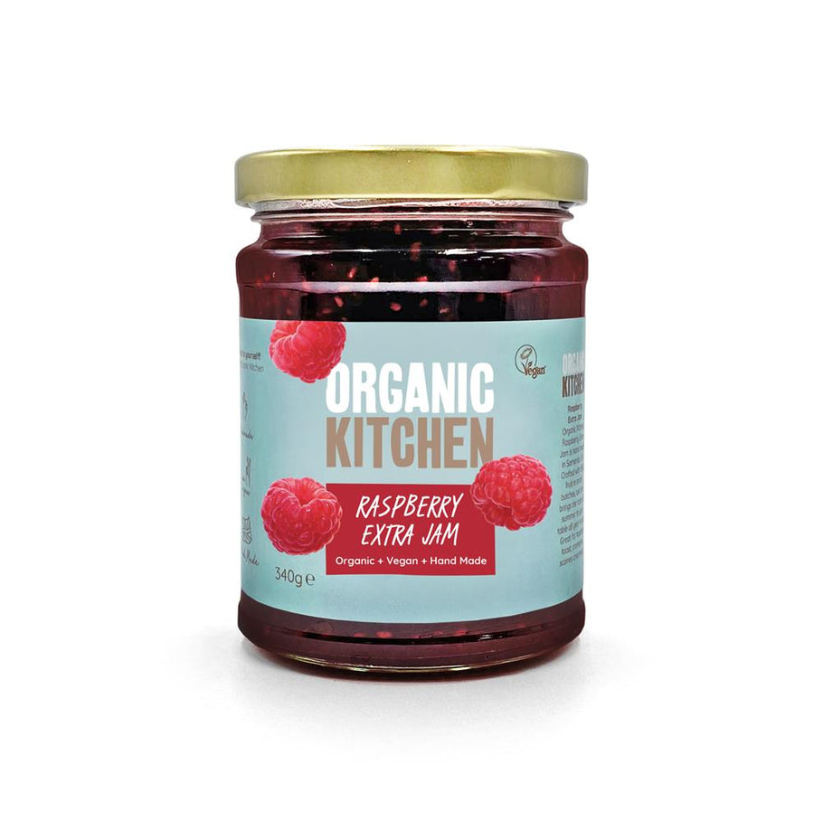 Organic Raspberry Extra Fruit Jam 340g