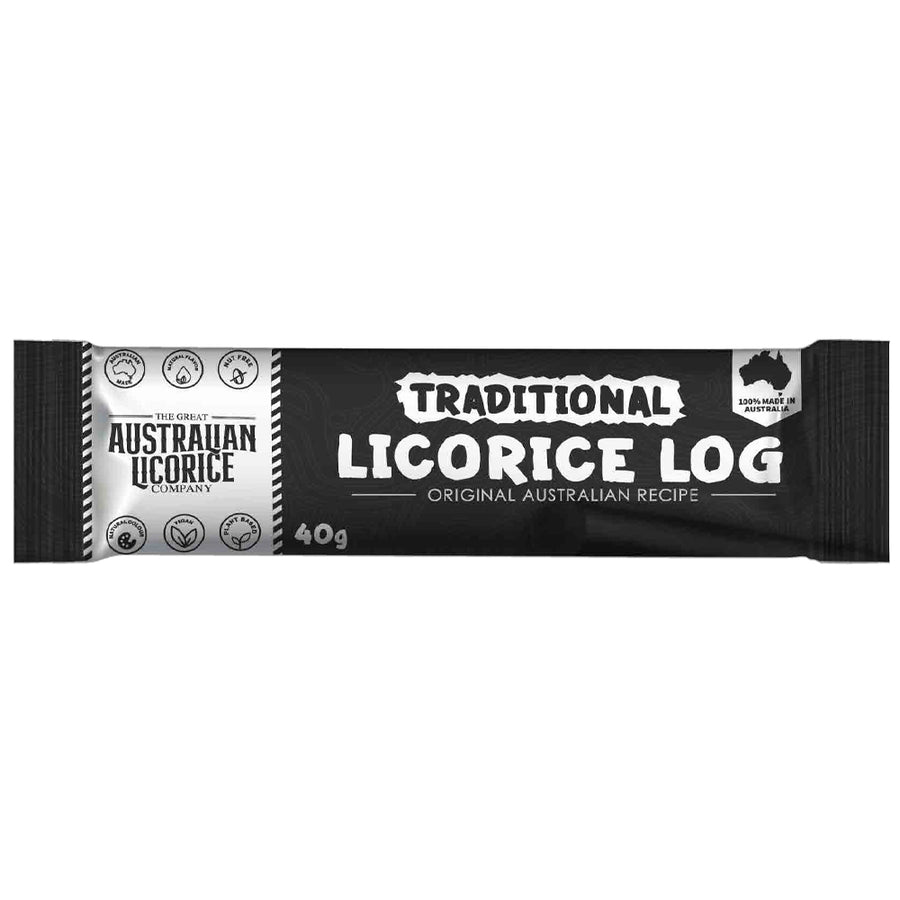 Traditional Liquorice Log 40g