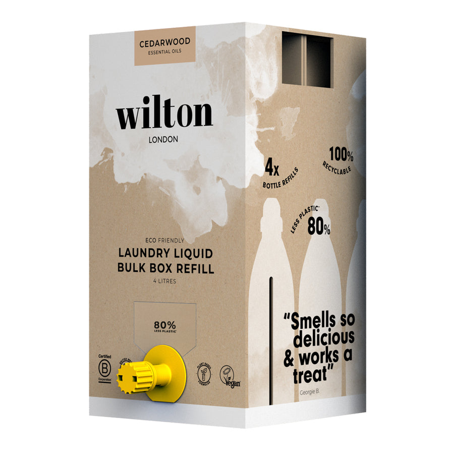Wilton London BulkBox Refill Laundry Liquid Cedarwood 4L