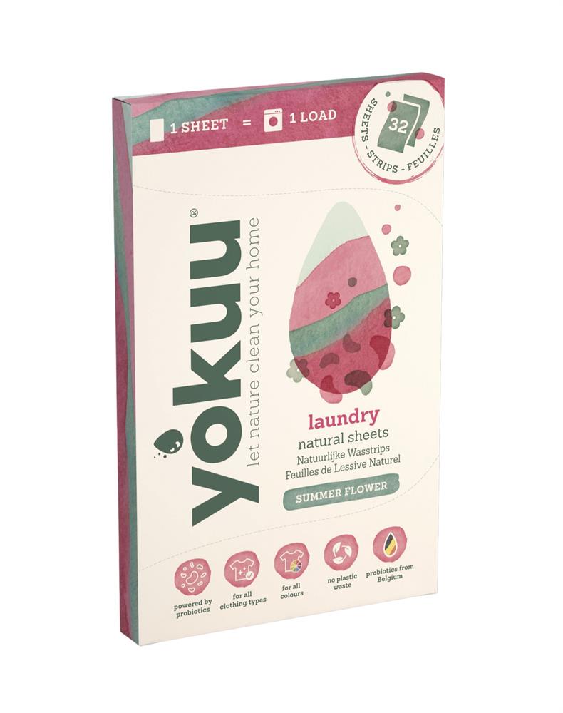 Yokuu Laundry Sheets Summer Flower (32 sheets)