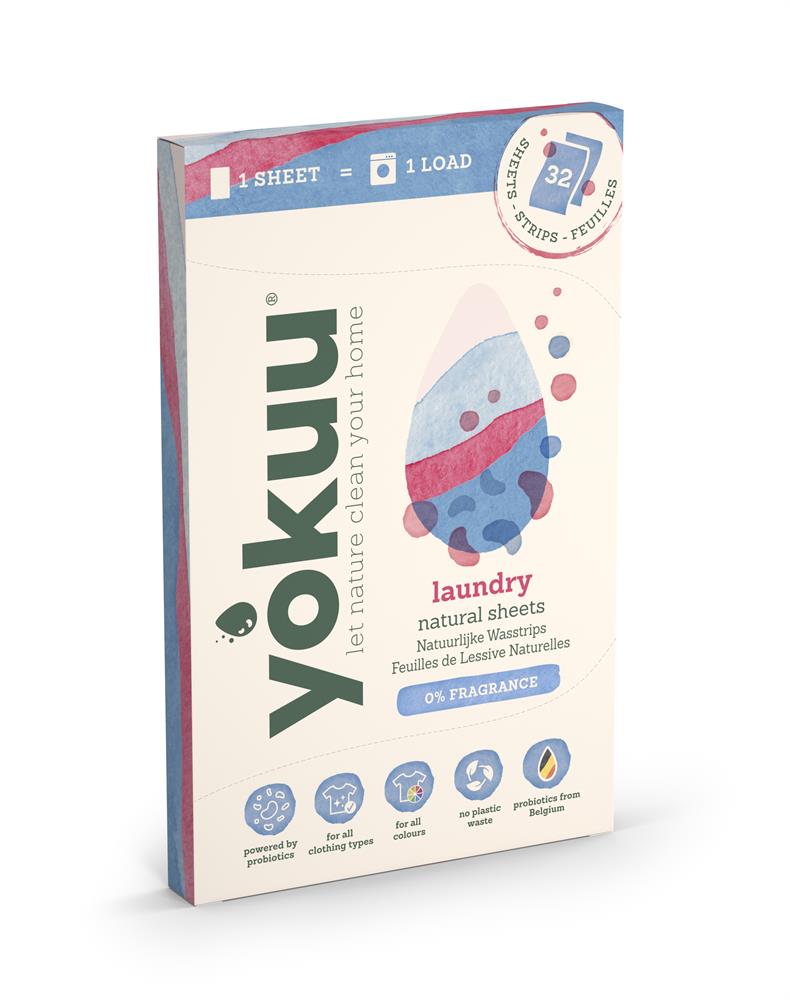 Yokuu Laundry Sheets No Scent (32 sheets)