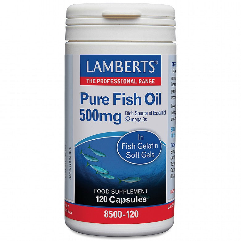 Lamberts Pure Fish Oil 500mg 120 Capsules