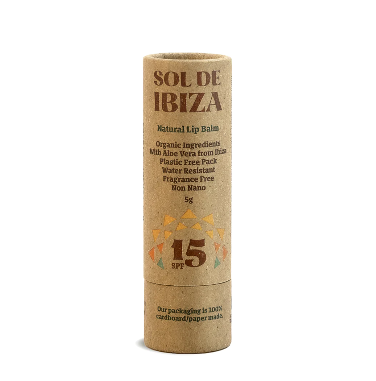 Sol de Ibiza SPF15 Natural Mineral Sunscreen Lip Balm 5g