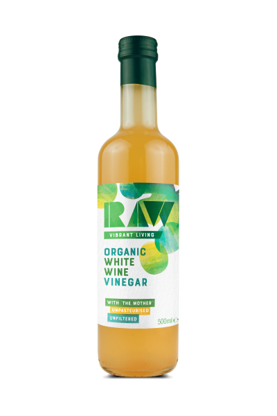 Raw Health Organic White Wine Vinegar with the Mother 500ml