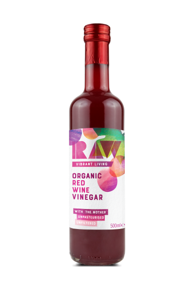 Raw Health Organic Red Wine Vinegar with the Mother 500ml