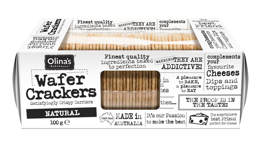 Olina's Bakehouse Natural Wafer Crackers 100g
