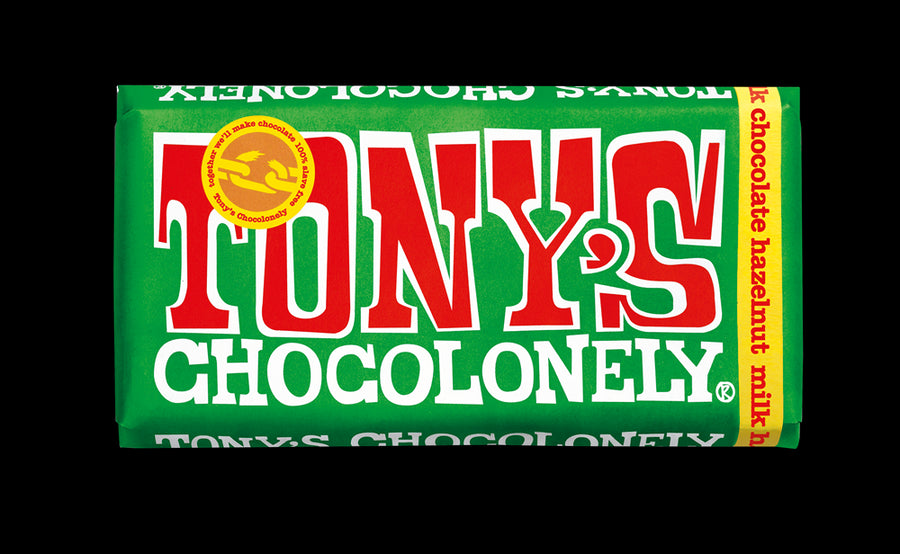 Tony's Chocolonely 32% Milk Chocolate & Hazelnut 180g