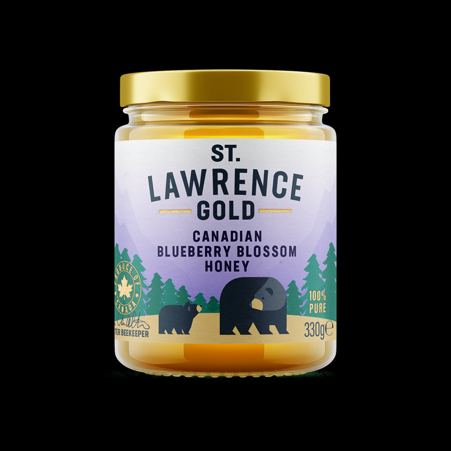 St Lawrence Gold Pure Canadian Blueberry Blossom Honey 330g