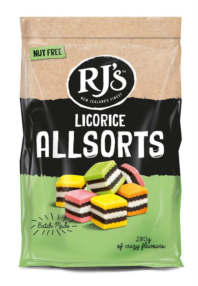 RJ's Licorice Allsorts Bag 280g