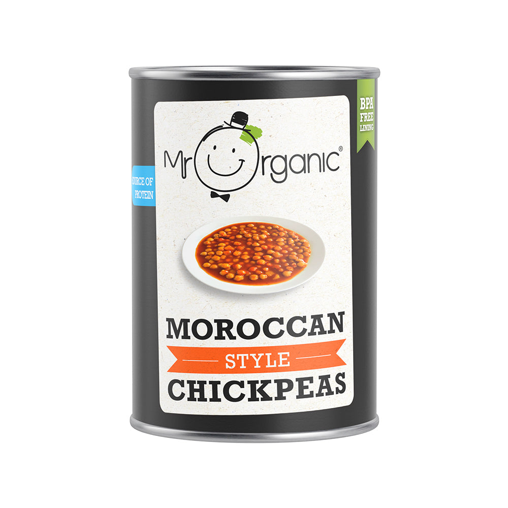 Mr Organic Moroccan Style Chickpeas 400g