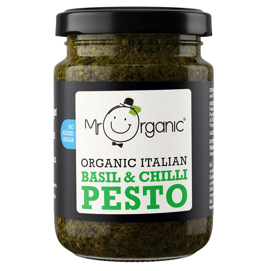 Mr Organic Basil & Chilli Pesto 180g