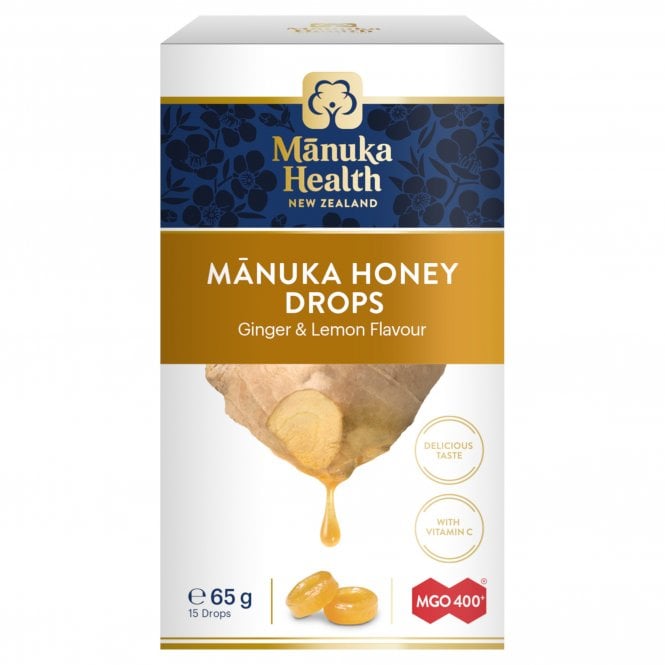 Manuka Health Manuka Ginger & Lemon Drops 65g