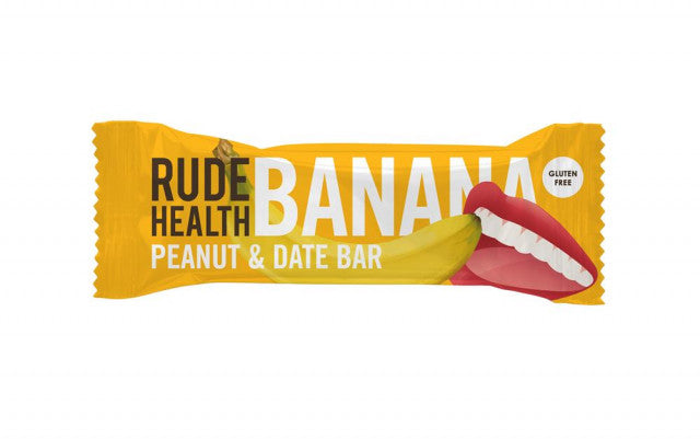 Rude Health Banana, Peanut & Date Bar - Pack of 18