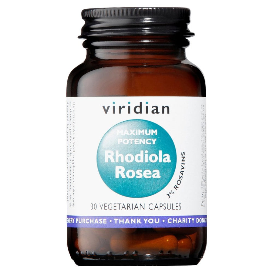 Viridian Maximum Potency Rhodiola Rosea Root 30 Capsules