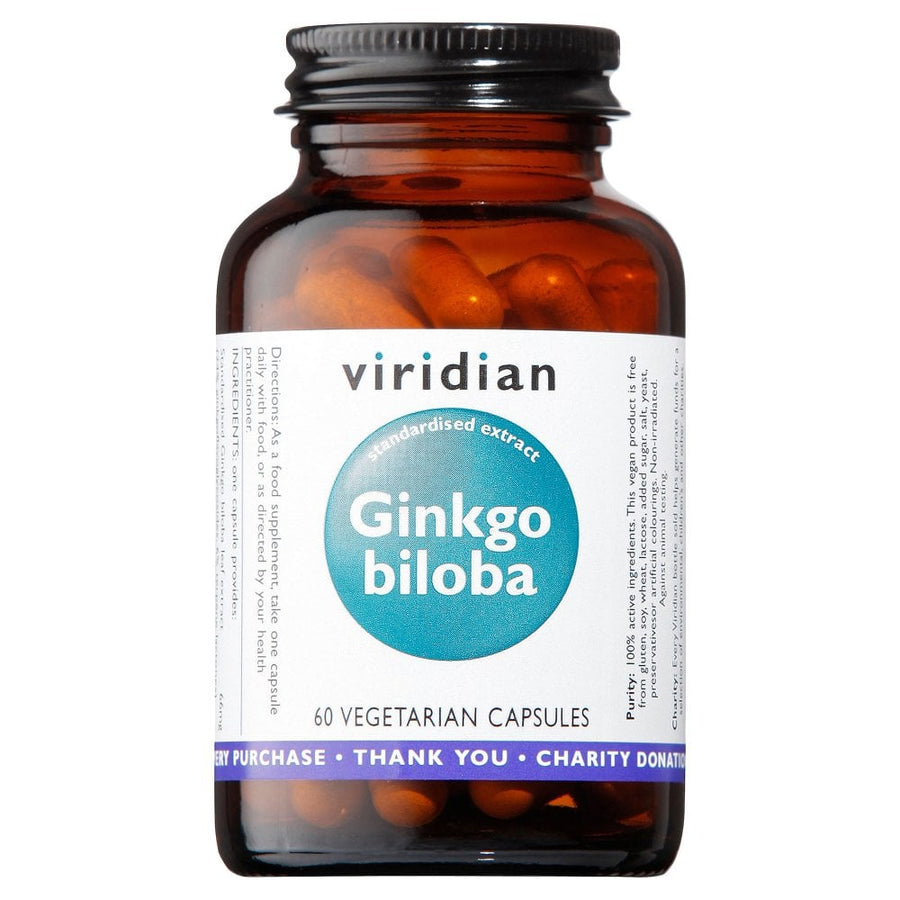 Viridian Ginkgo Biloba Leaf Extract 60 Capsules