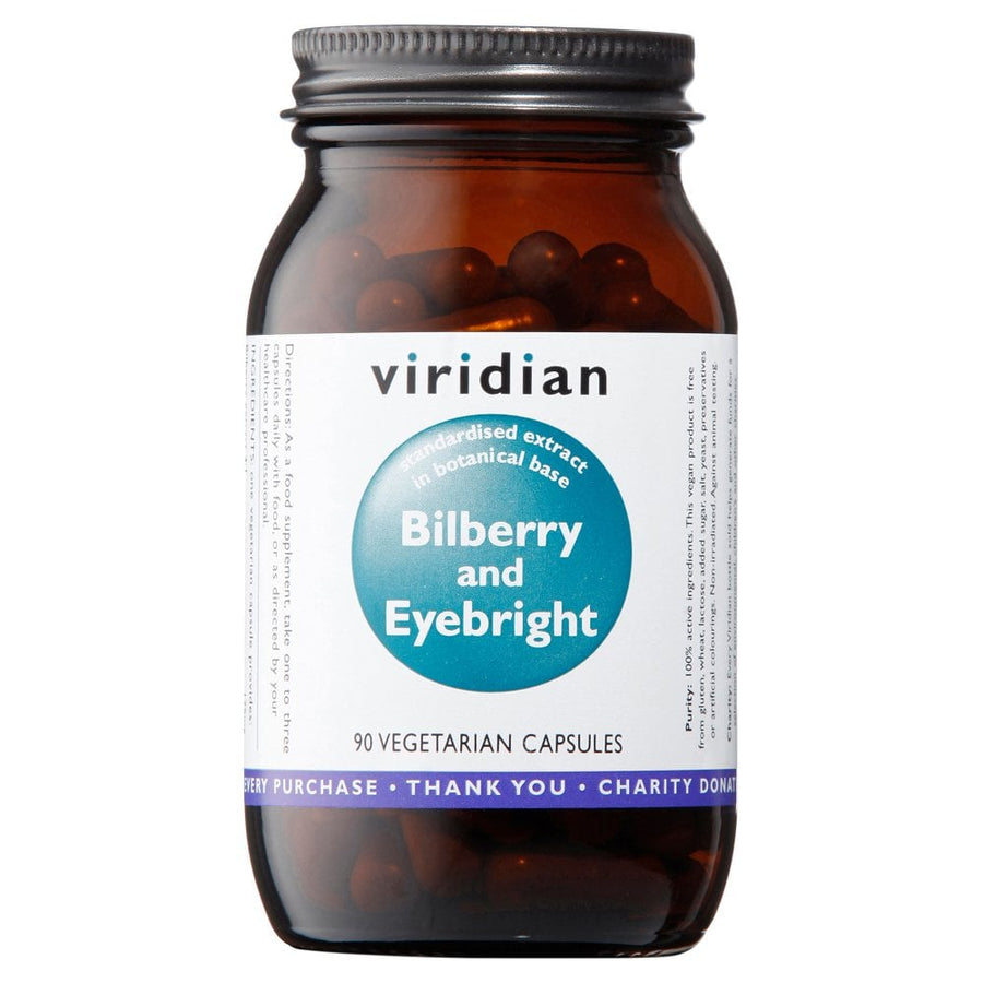 Viridian Bilberry with Eyebright 90 Capsules