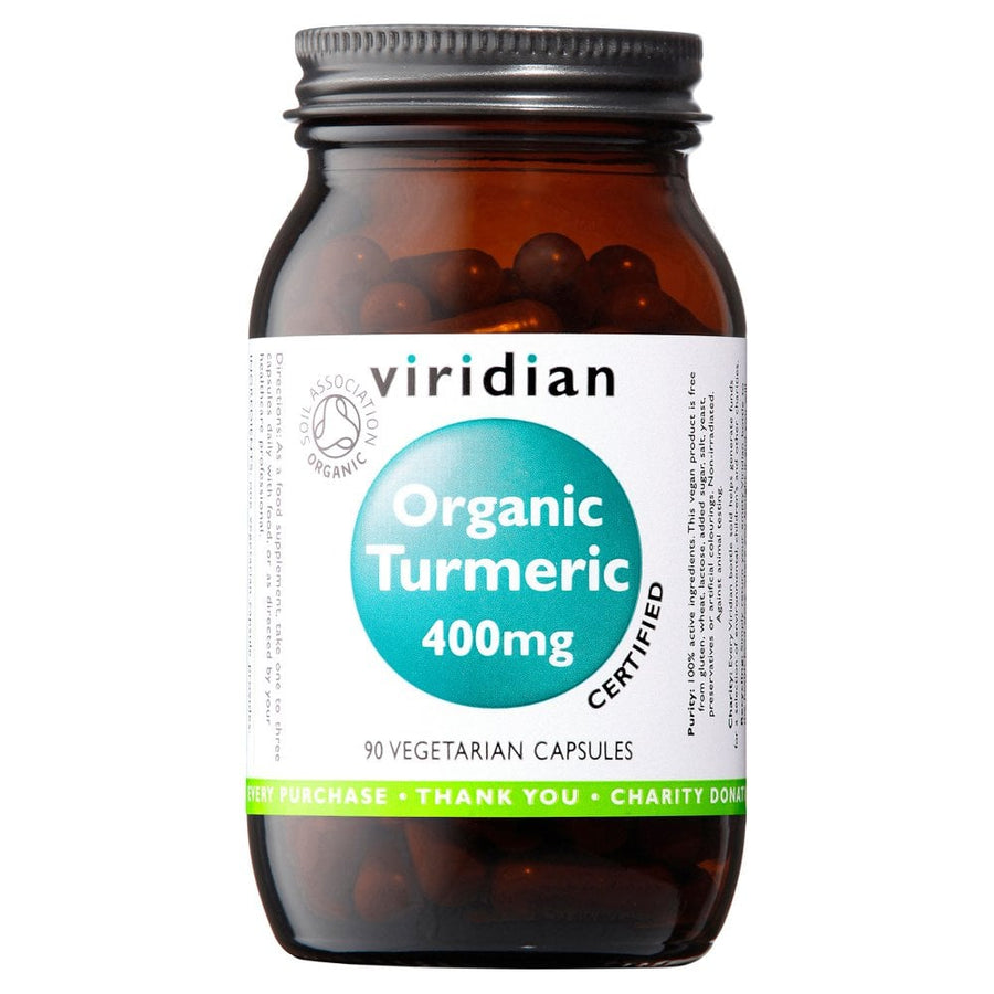 Viridian Organic Turmeric 400mg 90 Capsules