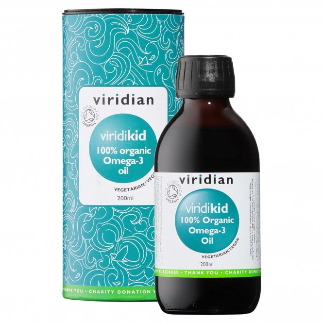 Viridian ViridiKid 100% Organic Omega-3 Oil 200ml