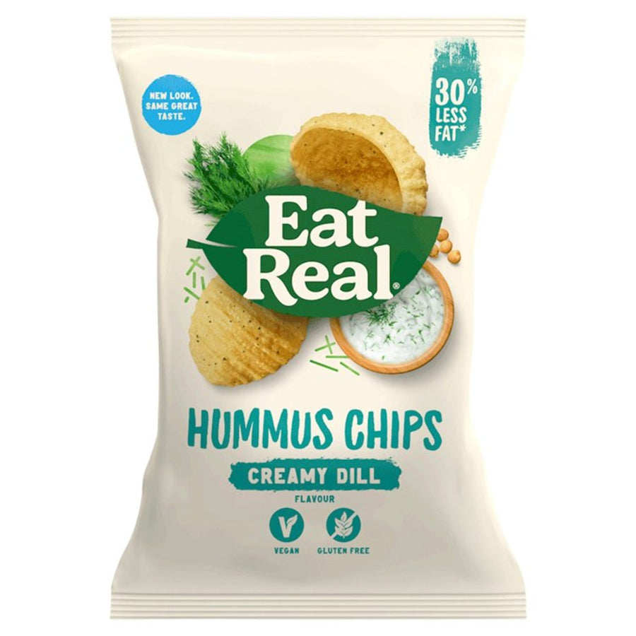 Eat Real Hummus Creamy Dill Chips 45g - Pack of 6