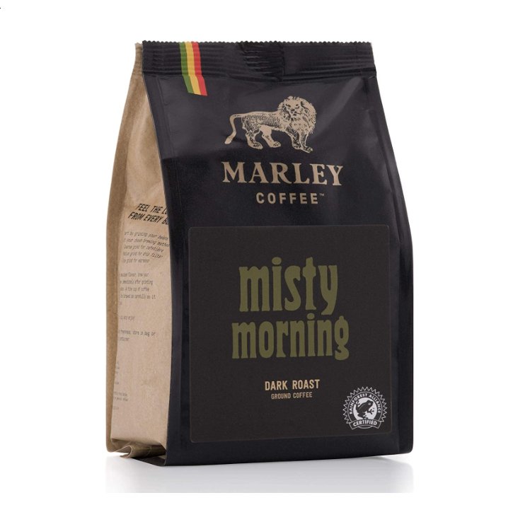 Marley Coffee Misty Morning Dark Roast Ground Coffee 227g