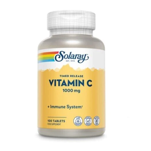 Solaray Timed Release Vitamin C 1000mg - 60 Capsules