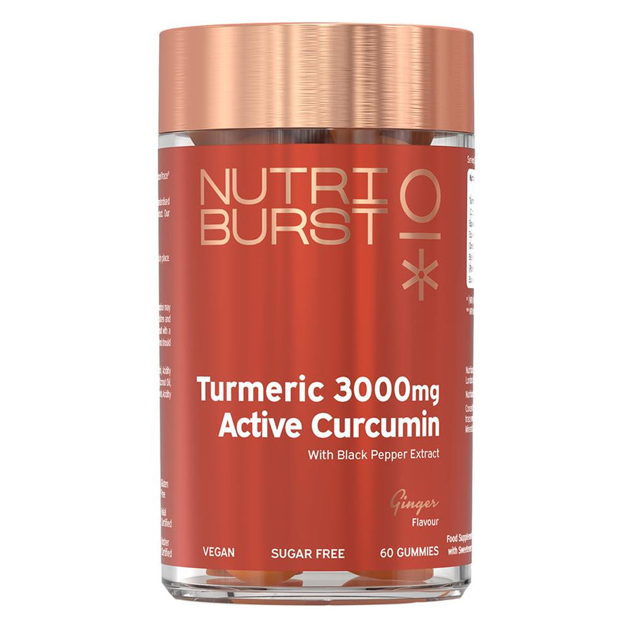 Nutriburst Turmeric 3000mg Active Curcumin - 60 Ginger Gummies