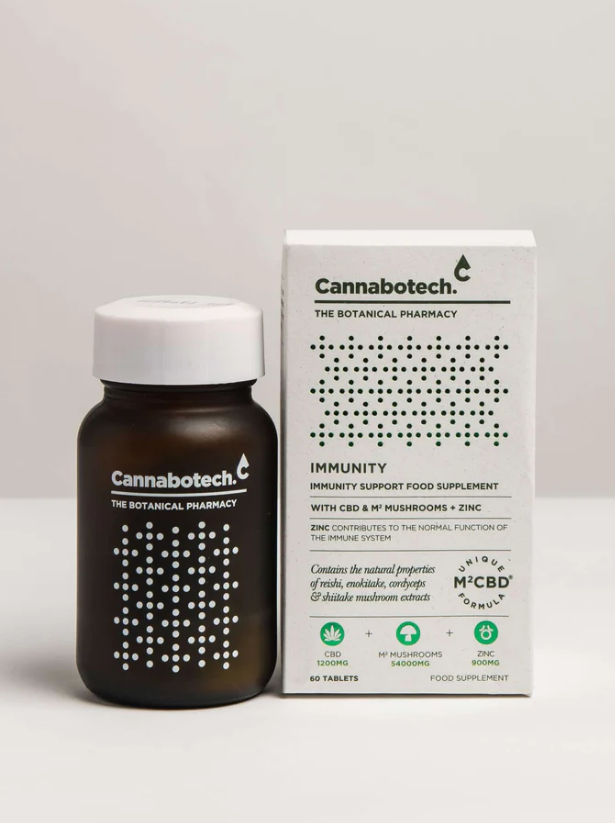 Cannabotech Immunity Mushroom & CBD - 60 Capsules
