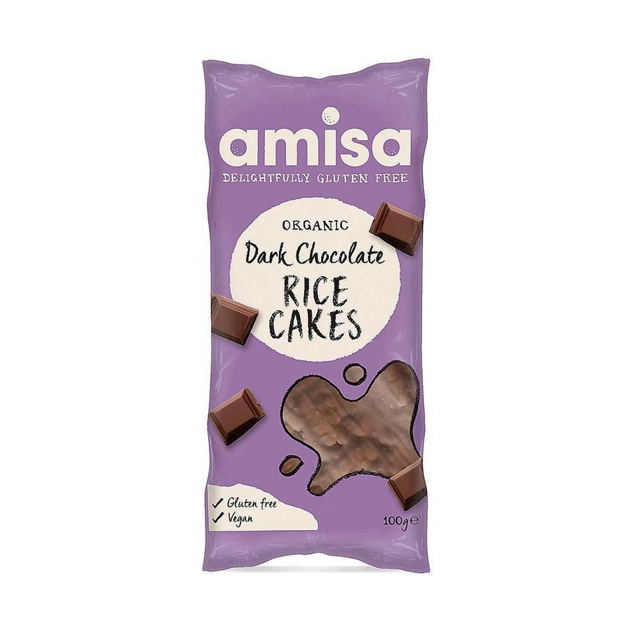 Amisa Dark Chocolate Rice Cakes 100g