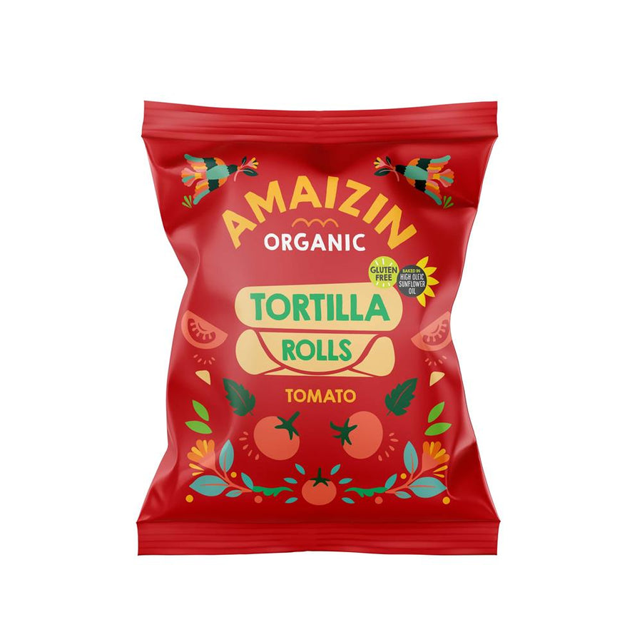 Corn Rolls Tomato - Organic -100g Bag