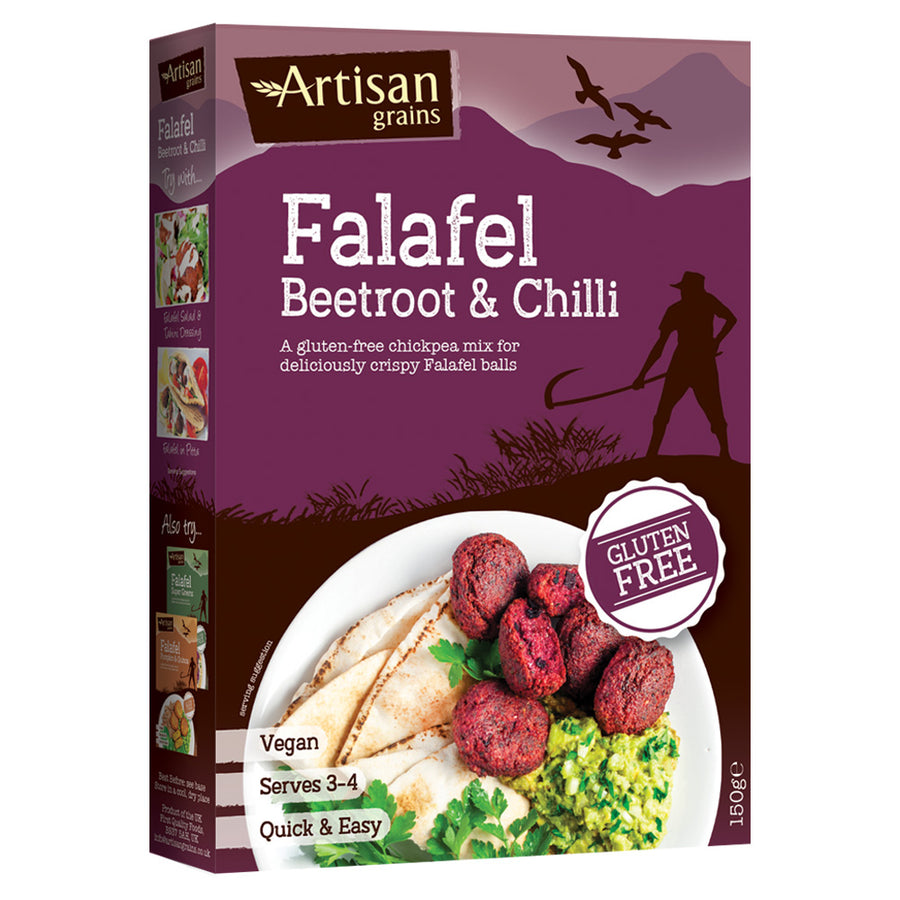 Artisan Grains Beetroot & Chilli Falafel Mix 150g - Pack of 2