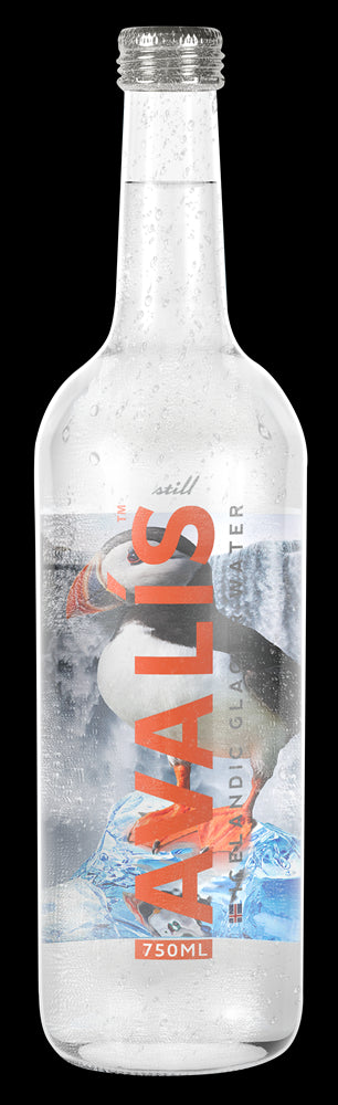 Avalis Icelandic Glacier Sparkling Water 750ml Glass Bottle