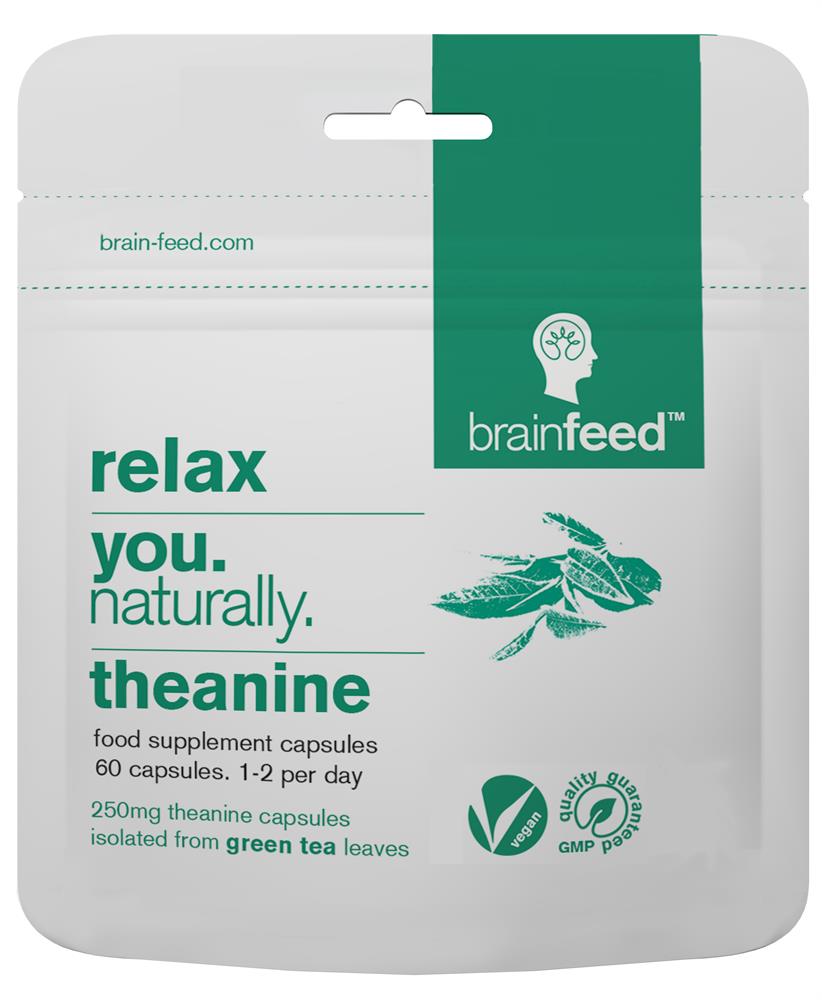 Relax - Natural Theanine 250mg Caps x60 -Isolated from Green Tea